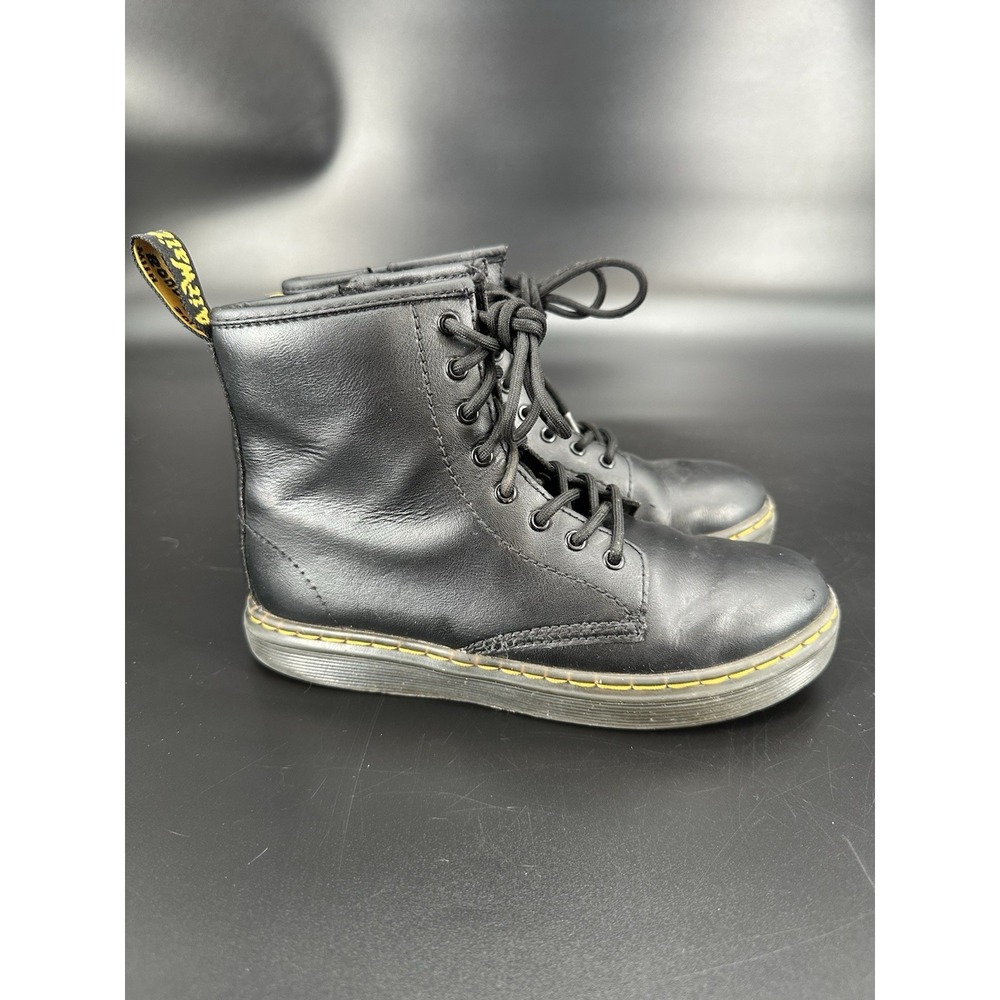 Doc Dr. Martens Zavala J Combat Boots Women's Sz 3 US EU 34 Black Girls Youth - Picture 8 of 11